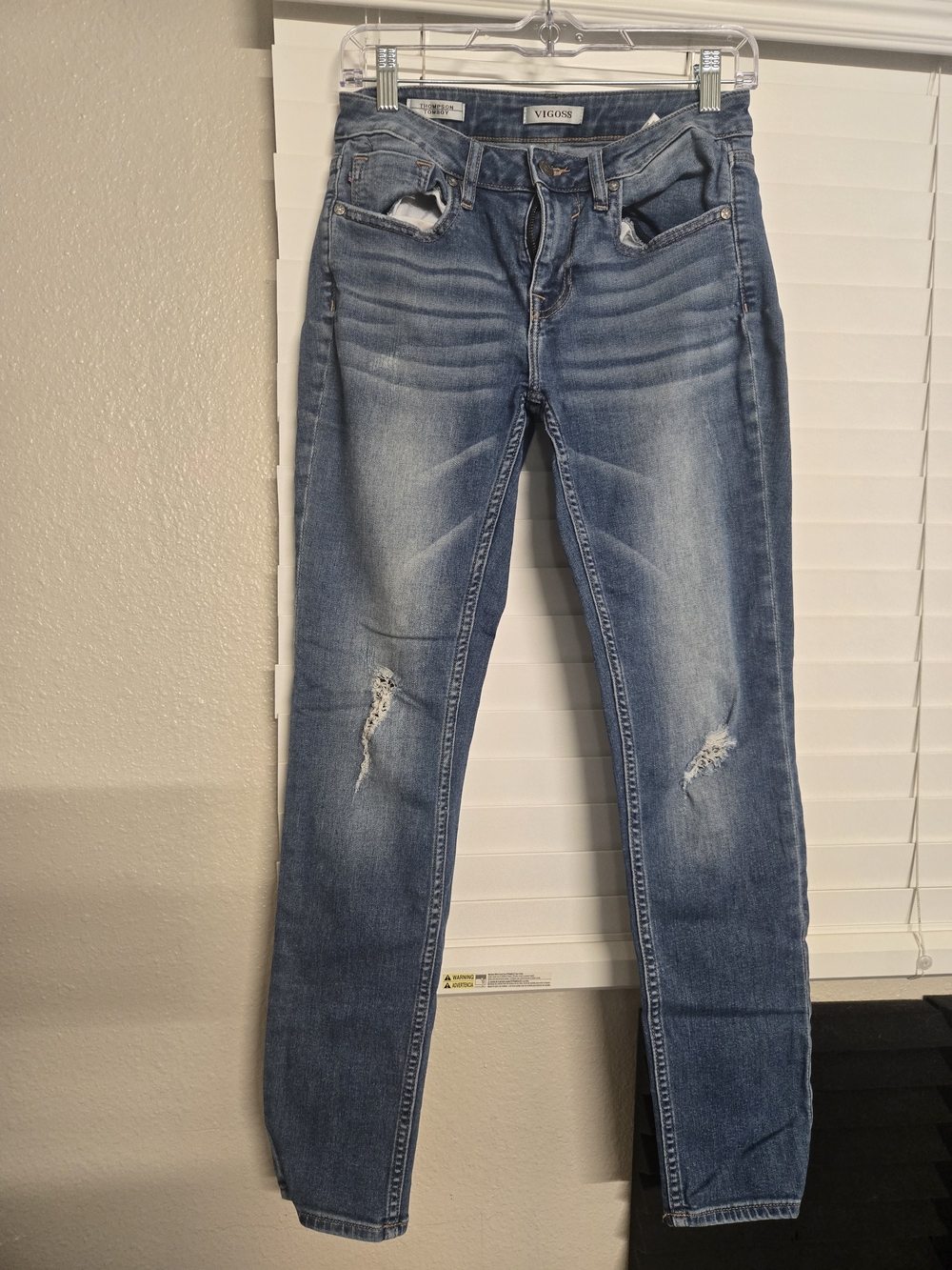 Vigoss Light Blue Ripped Skinny Jeans